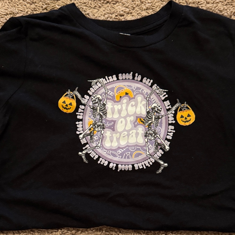 Bella Canvas Black Kids Halloween Tee